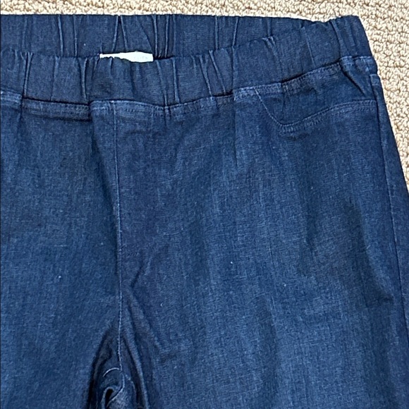 NEW Eileen Fisher Organic Cotton High Rise Denim Jeggings sz Large Utility Blue - Picture 4 of 13